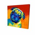 Fondo 16 x 16 in. Curious Pug-Print on Canvas FO2788284